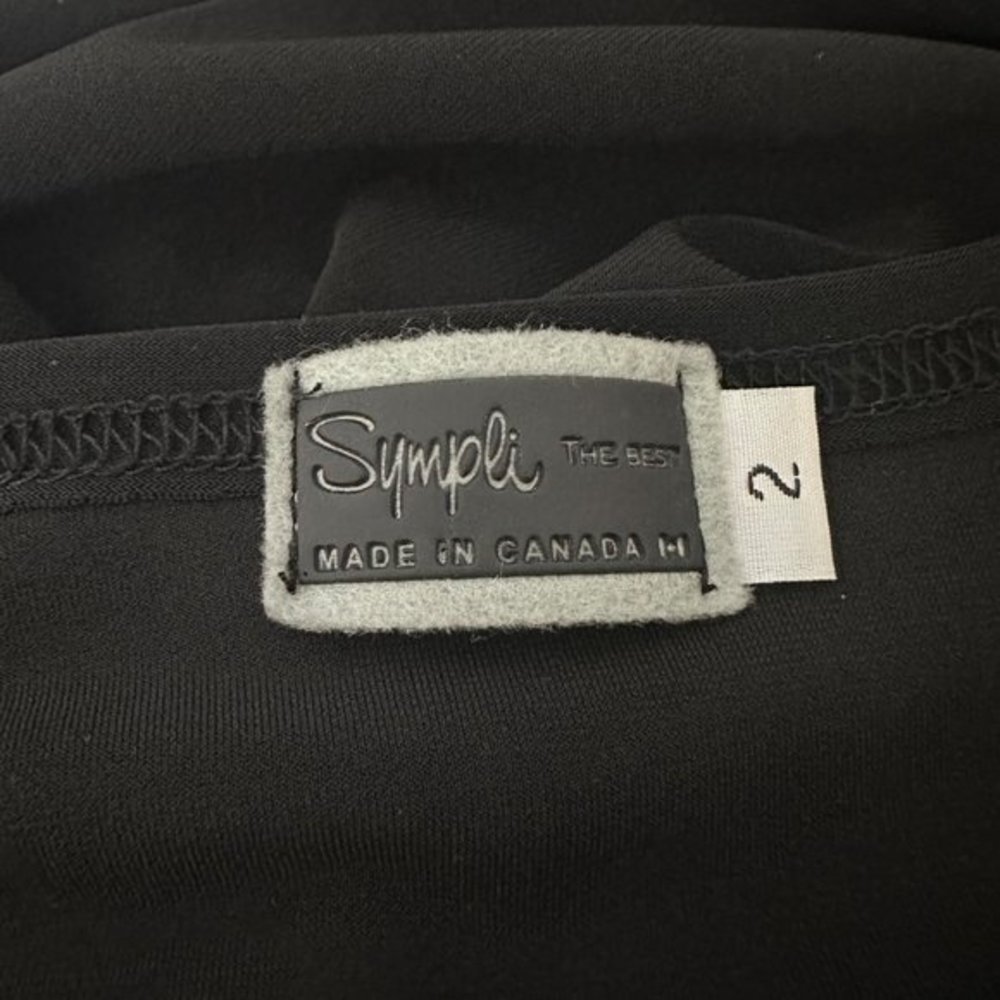 Sympli The‎ Best Black Long Sleeve Midi Dress Size 2 - Picture 5 of 5